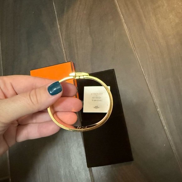 Hermès Black and Rose Gold Bracelet. GM - Picture 4 of 8